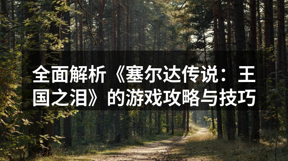 全面解析《塞尔达传说:王国之泪》的游戏攻